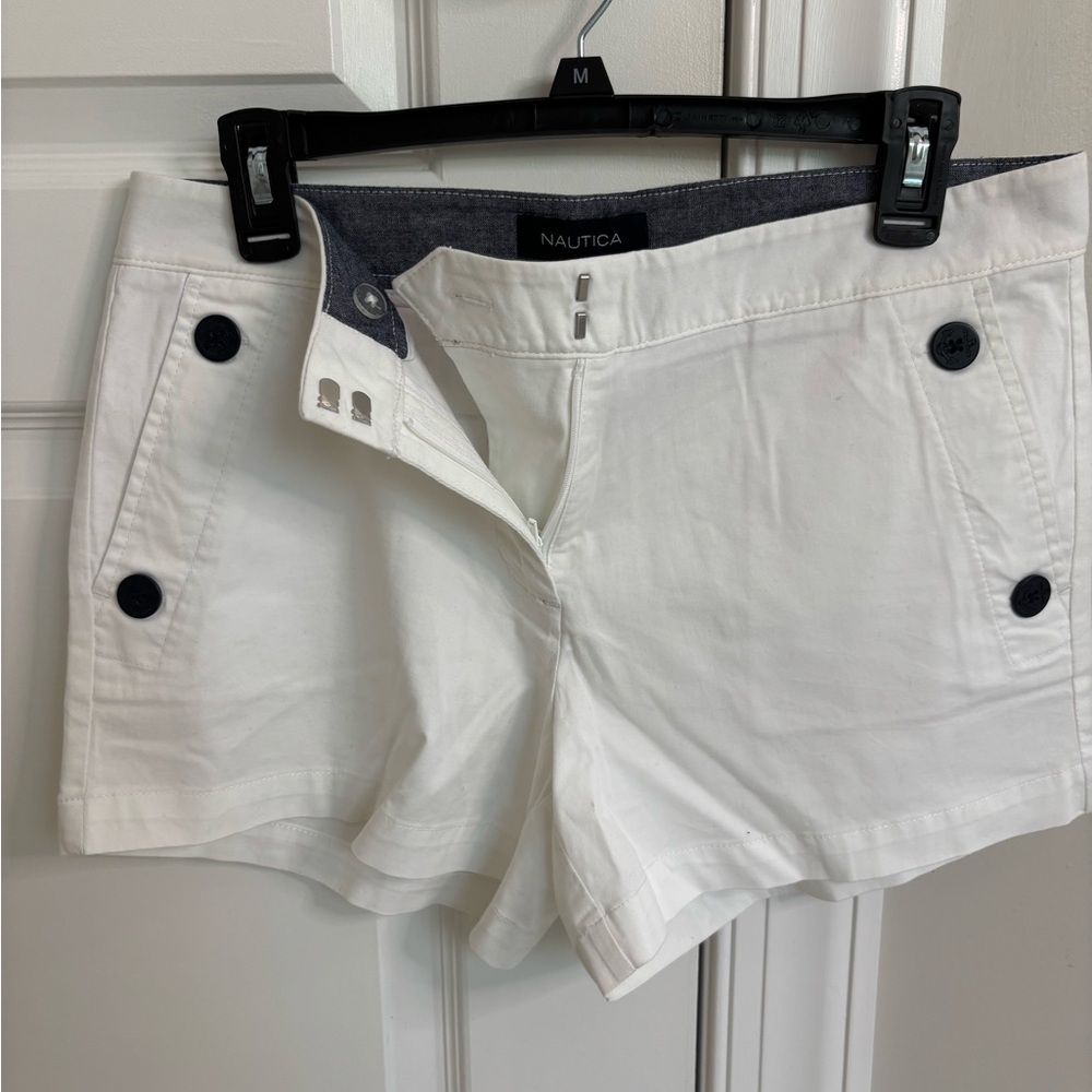 Nautica white Women's Sailor Button Shorts - Picture 7 of 7
